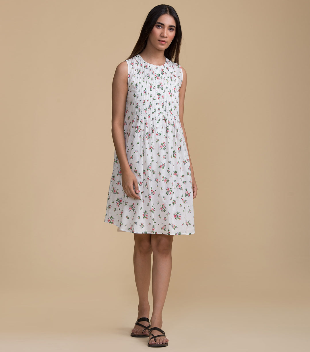 Floral Printed Cotton Dress