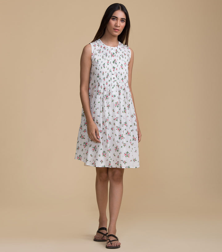 Floral Printed Cotton Dress