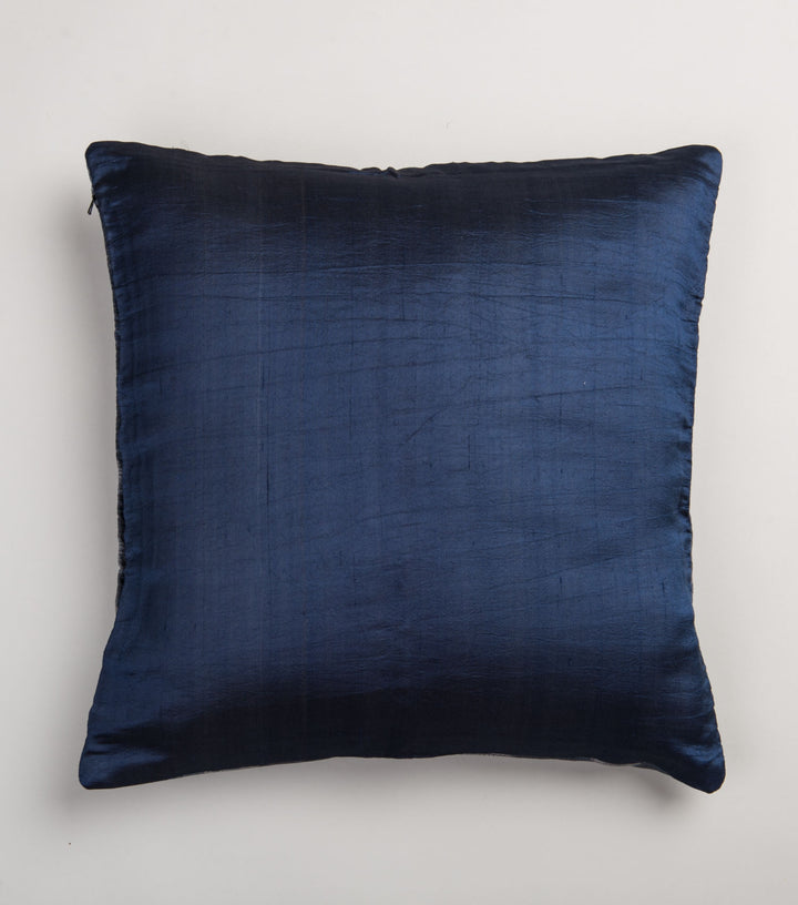 Silk shibori cushion cover