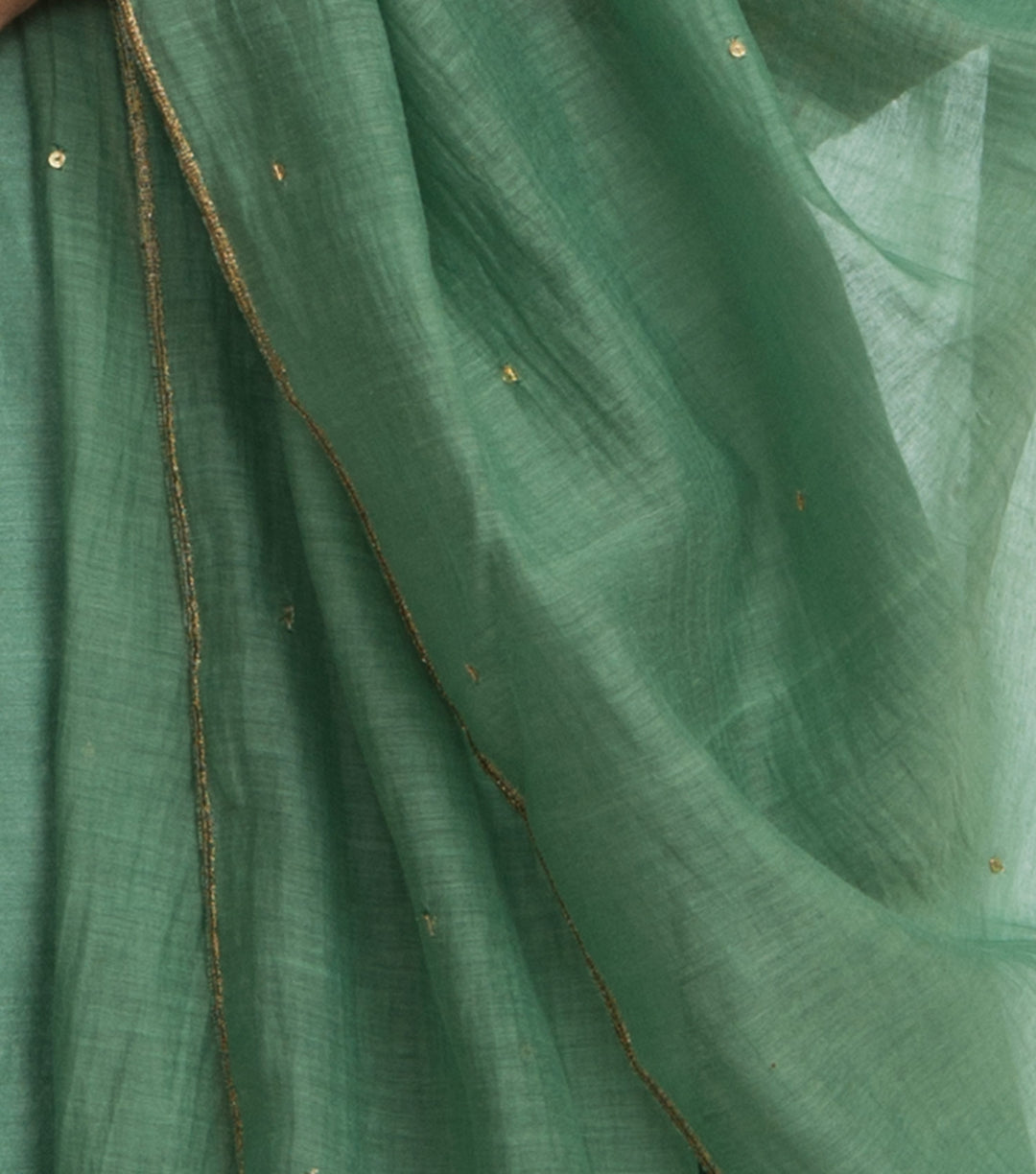 Green Chanderi Dupatta